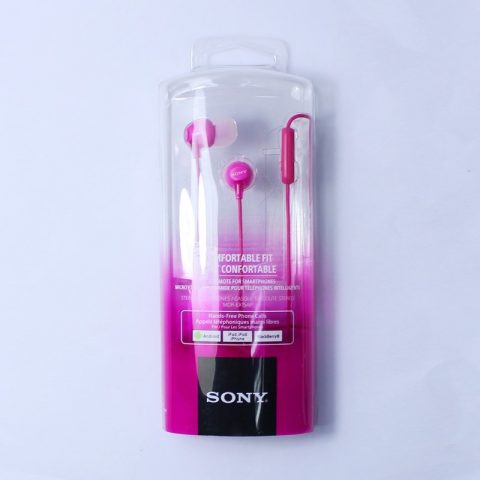 Original OEM Sony EX Series Headset  MDR-EX15AP Wholesale Earphone Pink